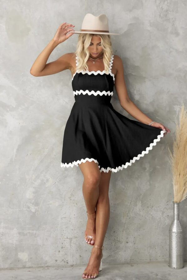 Strappy Lace Mini Dress - Image 12