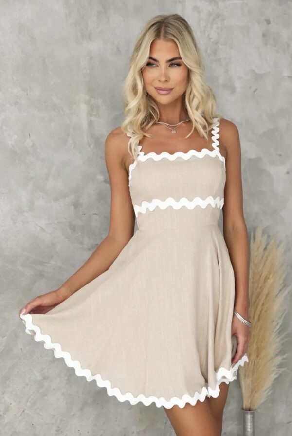 Strappy Lace Mini Dress - Image 9