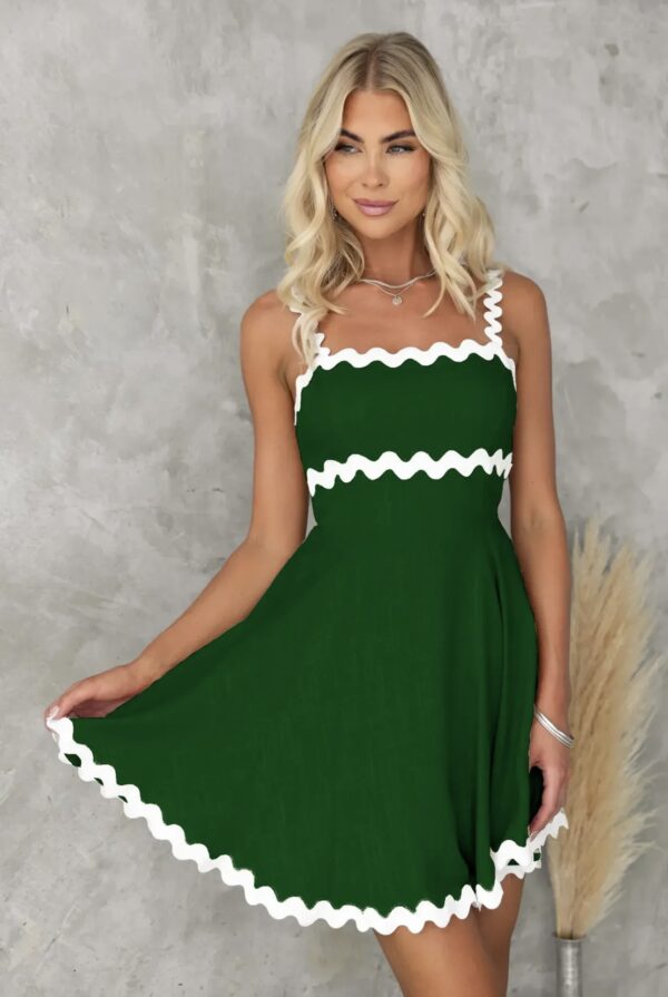 Strappy Lace Mini Dress - Image 1