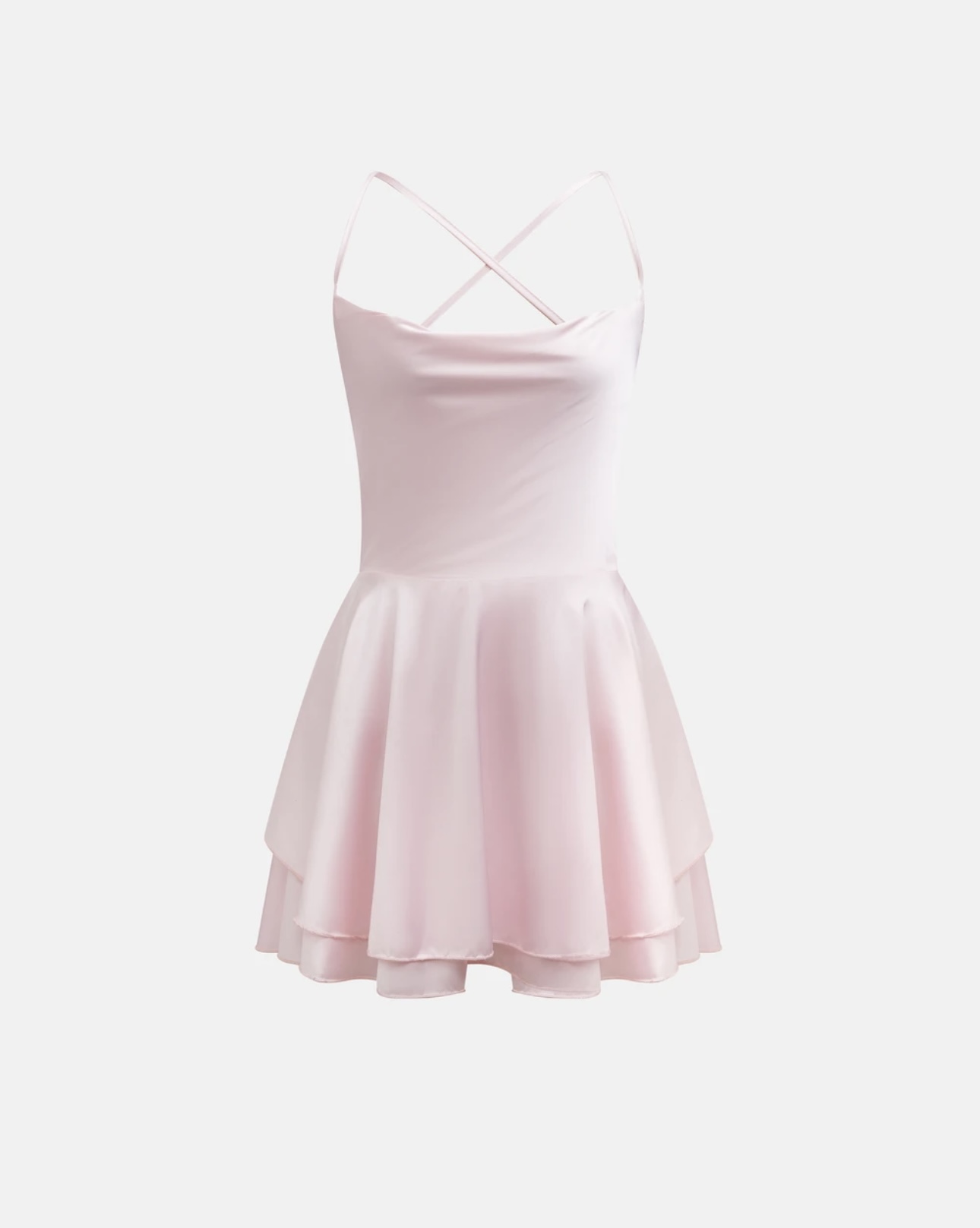 Backless Ruffle Mini Dress - Image 3