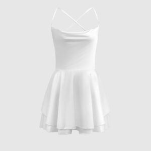 Backless Ruffle Mini Dress - Image 4