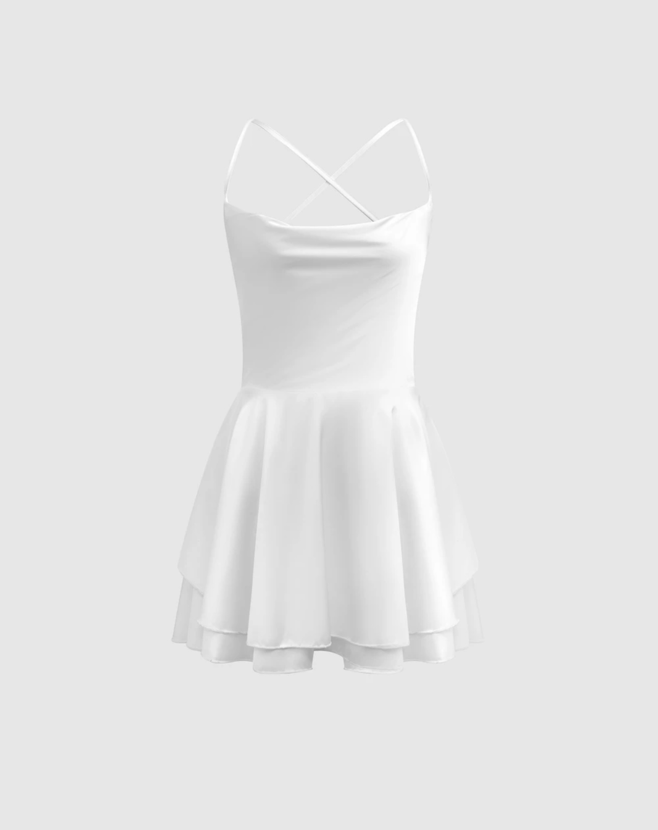 Backless Ruffle Mini Dress - Image 4
