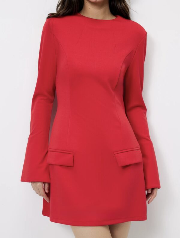 Bell Flare Pocket Mini Dress - Image 5