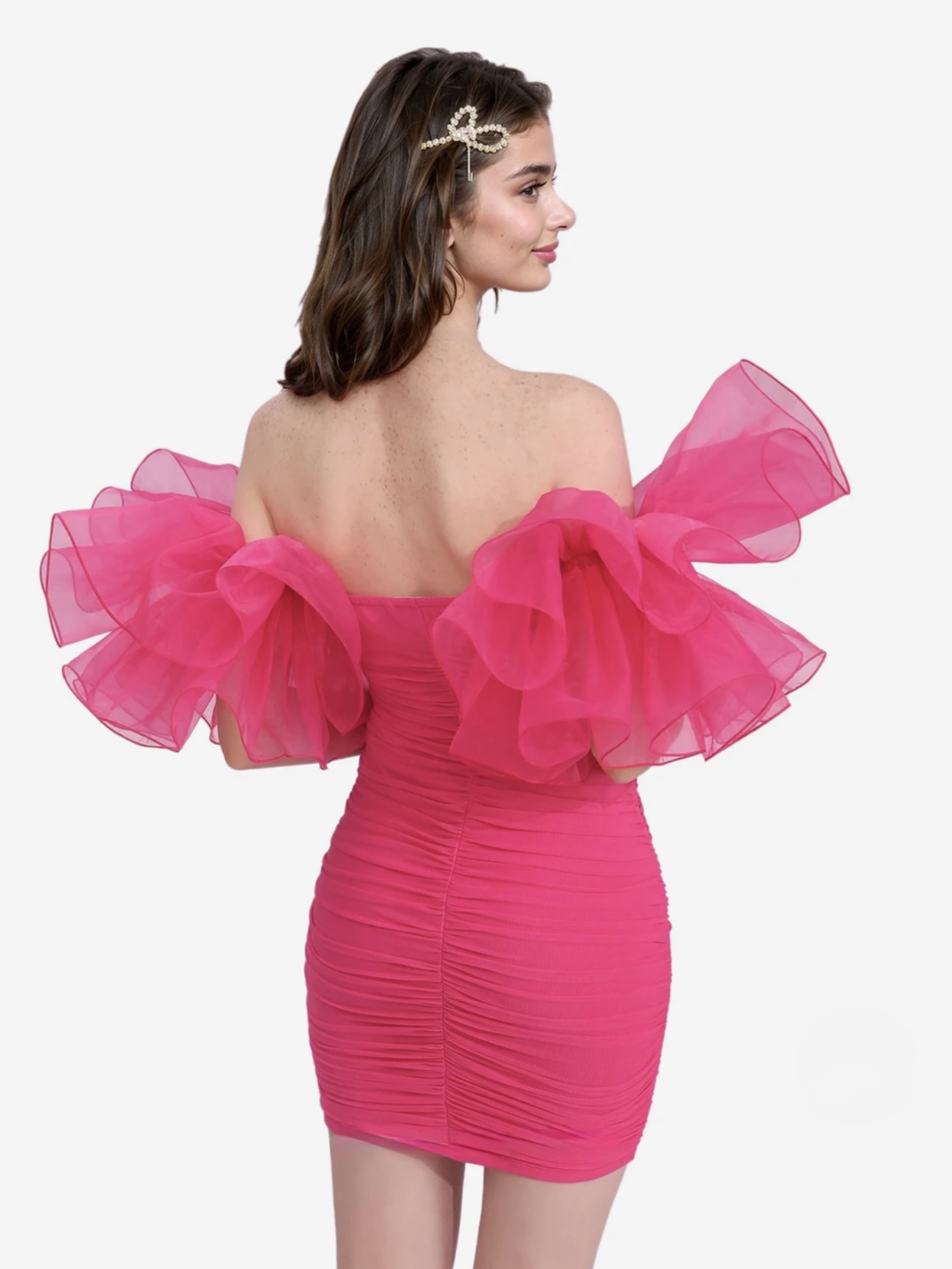 Angel Ruffle Mini Dress - Image 9