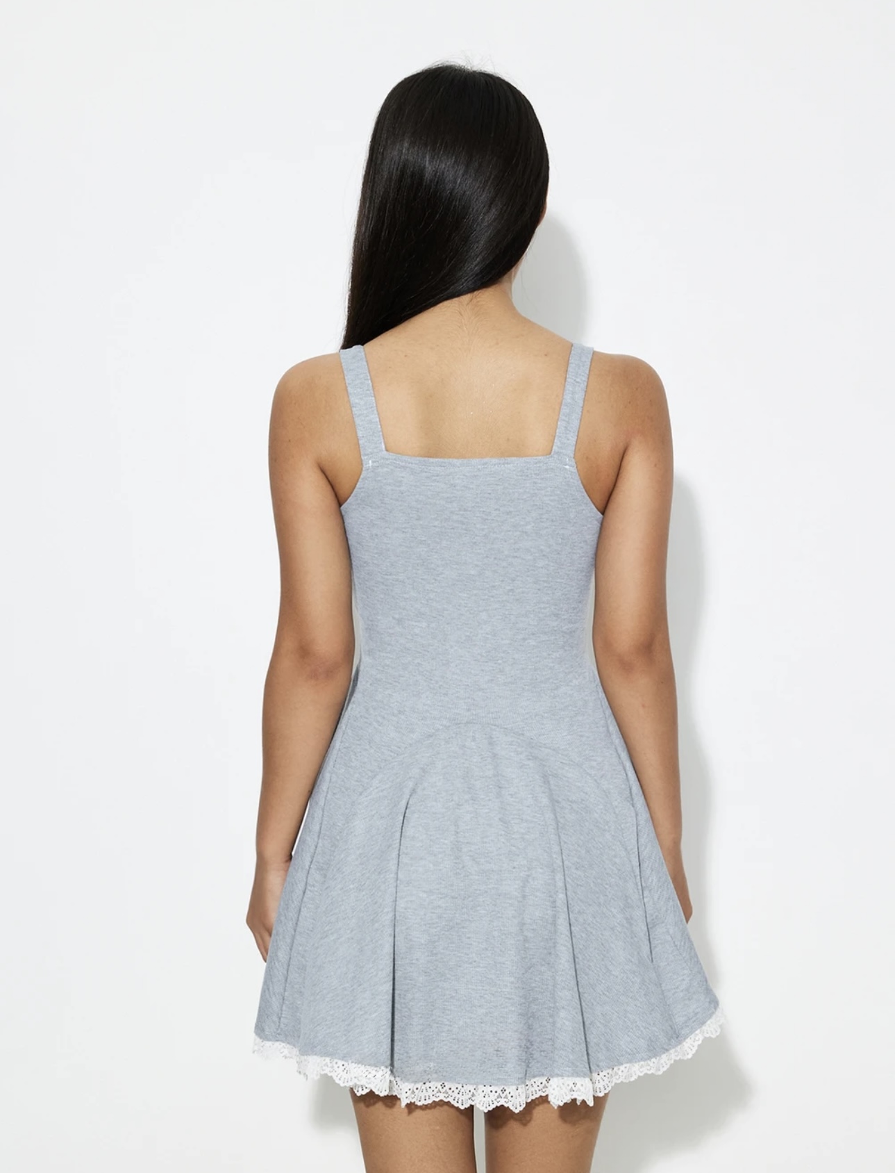 Lace Trimmed Mini Dress - Image 2