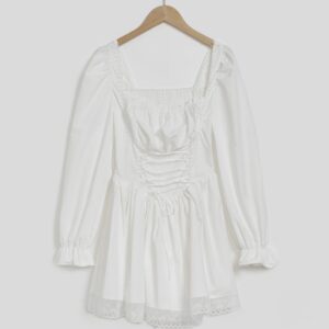 Lace Up Mini Dress - Image 7