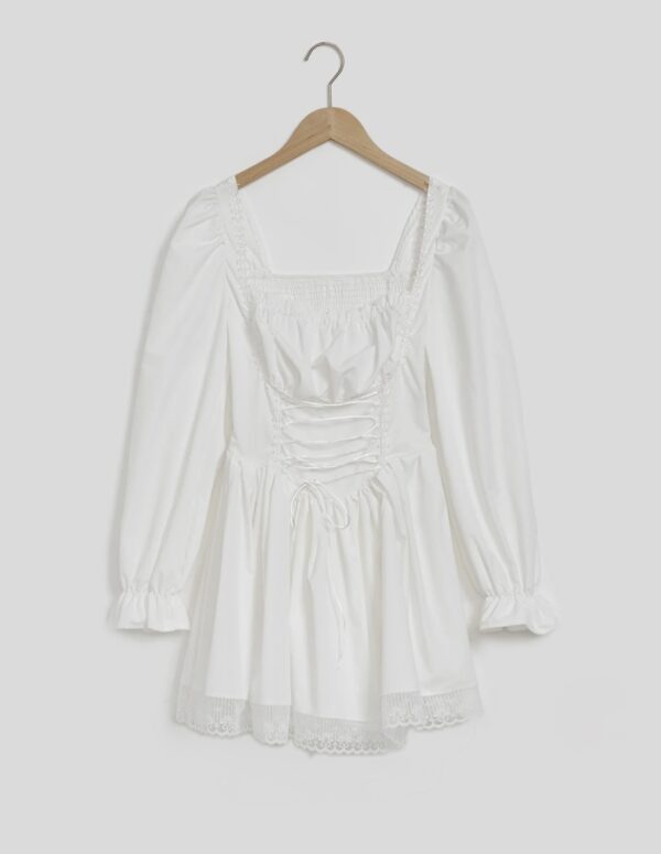Lace Up Mini Dress - Image 7