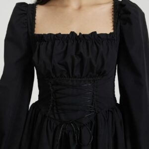 Lace Up Mini Dress - Image 3