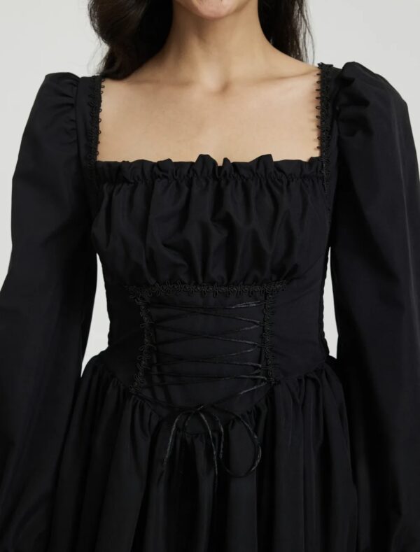 Lace Up Mini Dress - Image 3