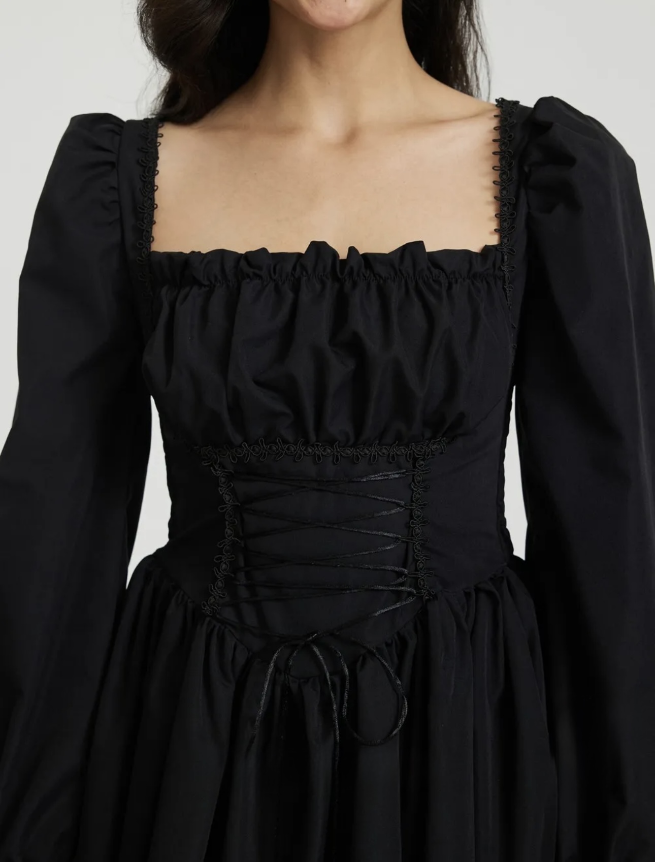 Lace Up Mini Dress - Image 3