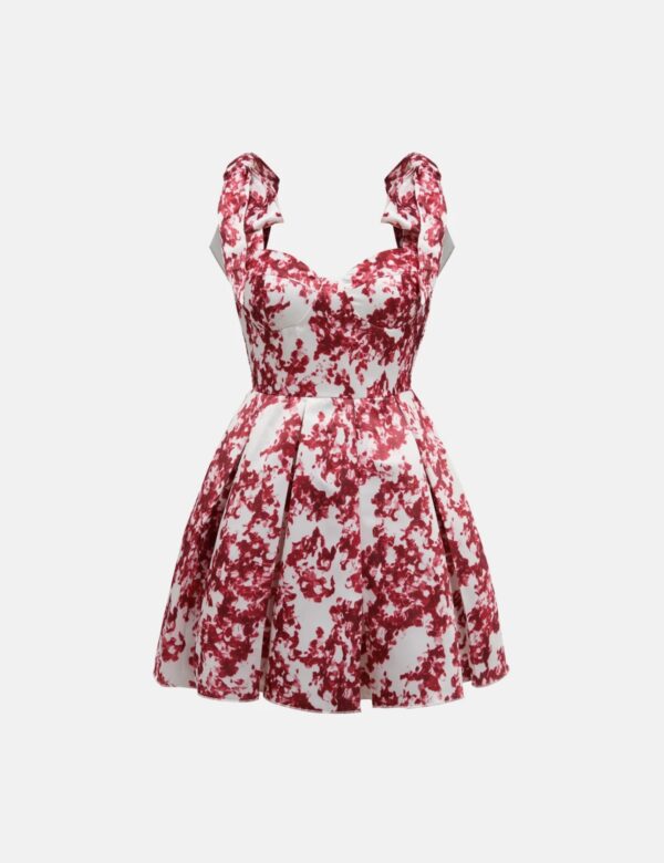 Abstract Tie Dye Mini Dress Sizes - Image 4