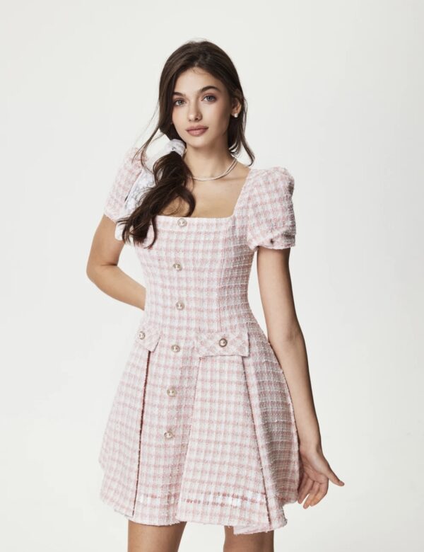 Buttoned Mini Dress - Image 6