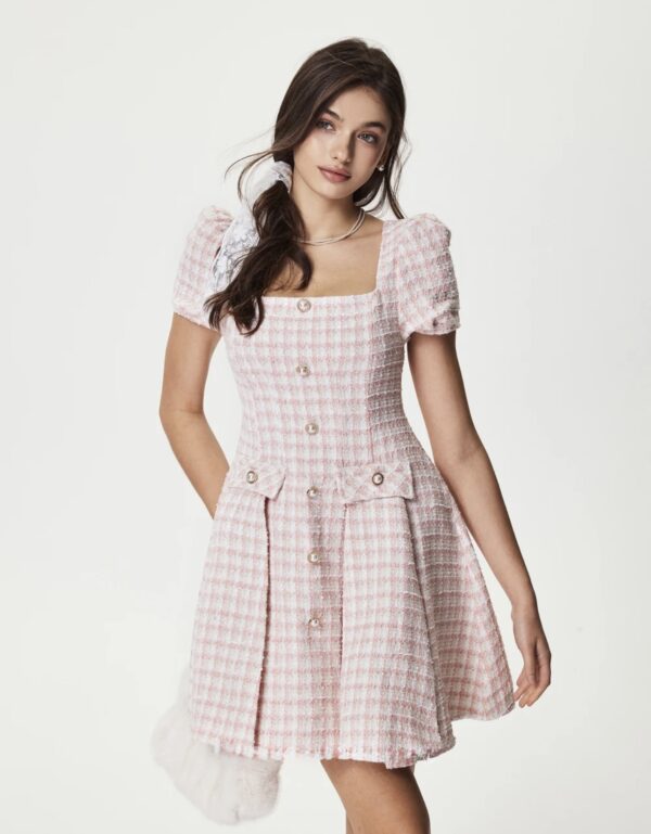 Buttoned Mini Dress - Image 1