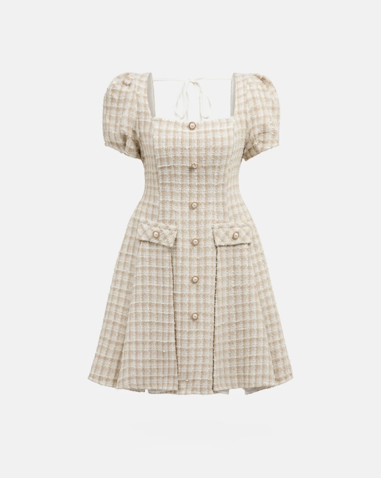 Buttoned Mini Dress - Image 4