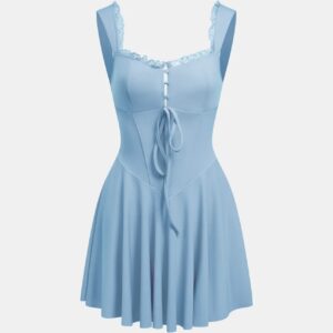 Corset Style Mini Dress - Image 4