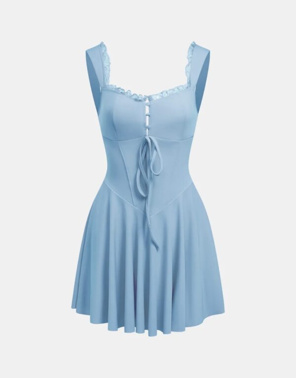 Corset Style Mini Dress - Image 4