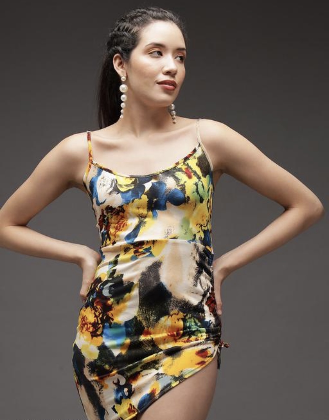 Ruched Mini Dress - Image 6