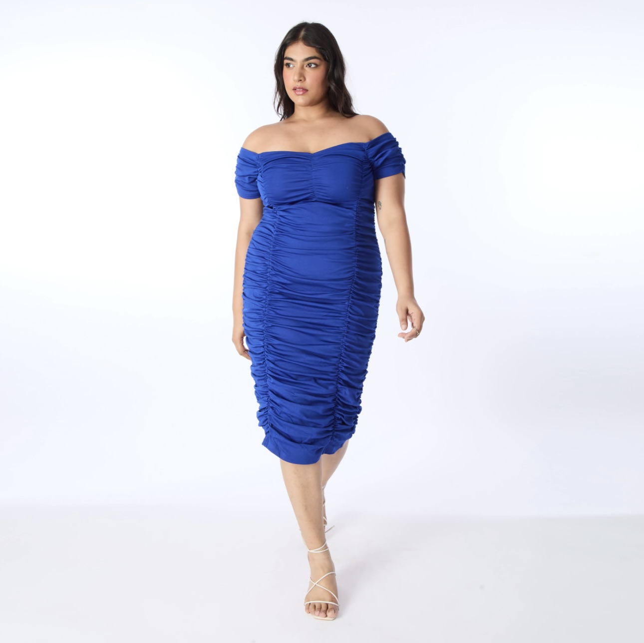 Off Shoulder Midi Dress - Image 7