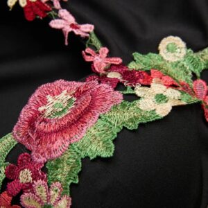 Embroidered Full Sleeves Midi Dress - Image 5