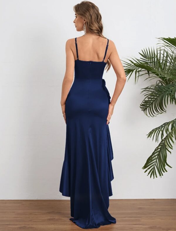 Asymmetric Cocktail Midi Dress - Image 7
