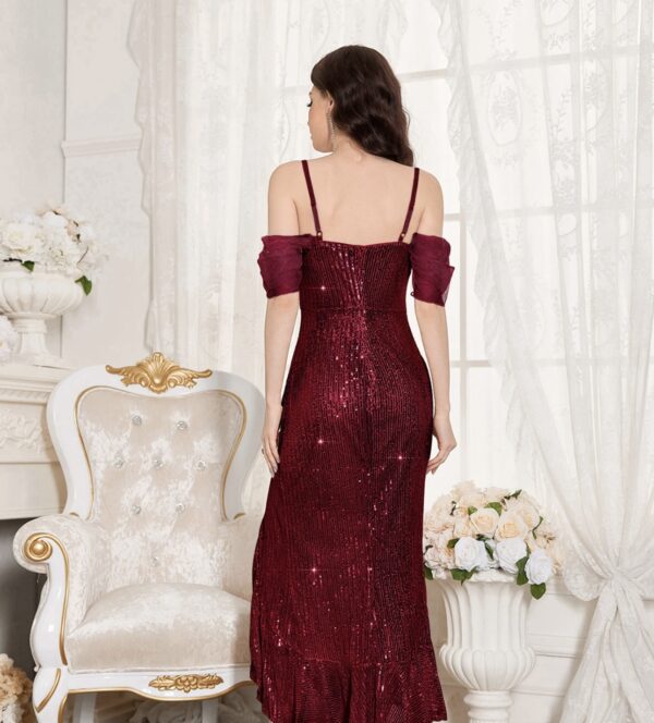 Sequinned Cocktail Midi Dress - Image 2