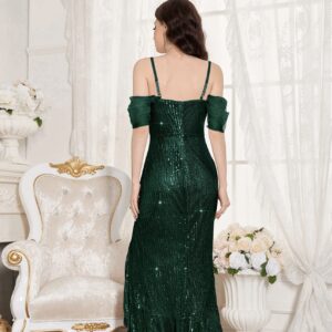 Sequinned Cocktail Midi Dress - Image 7