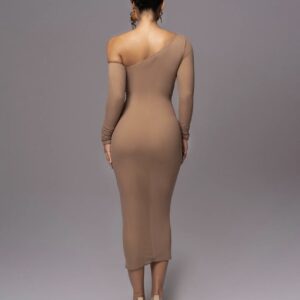 Ruched Off Shoulder Midi Dress - Image 6