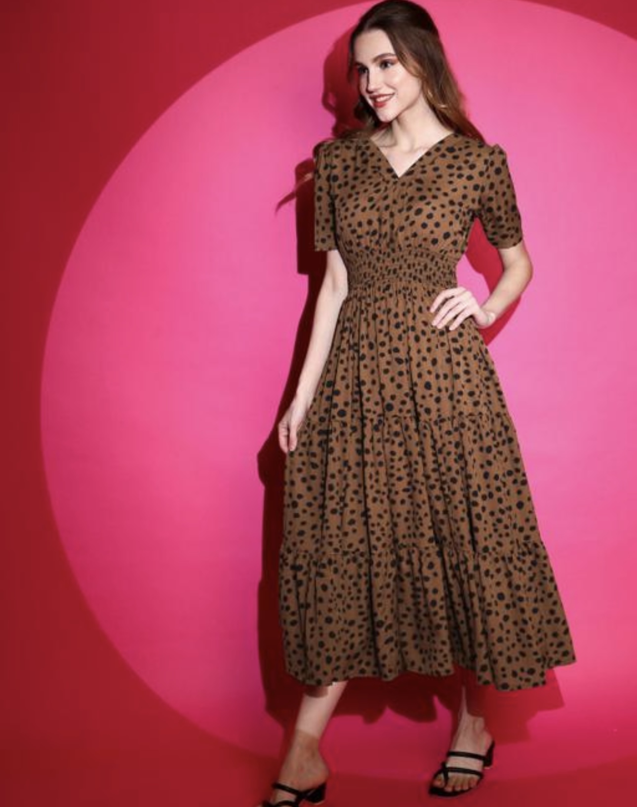 Line Calf Length Dress - Image 6