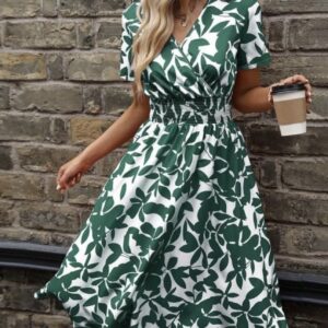Floral Flare Printed Dress - Image 8