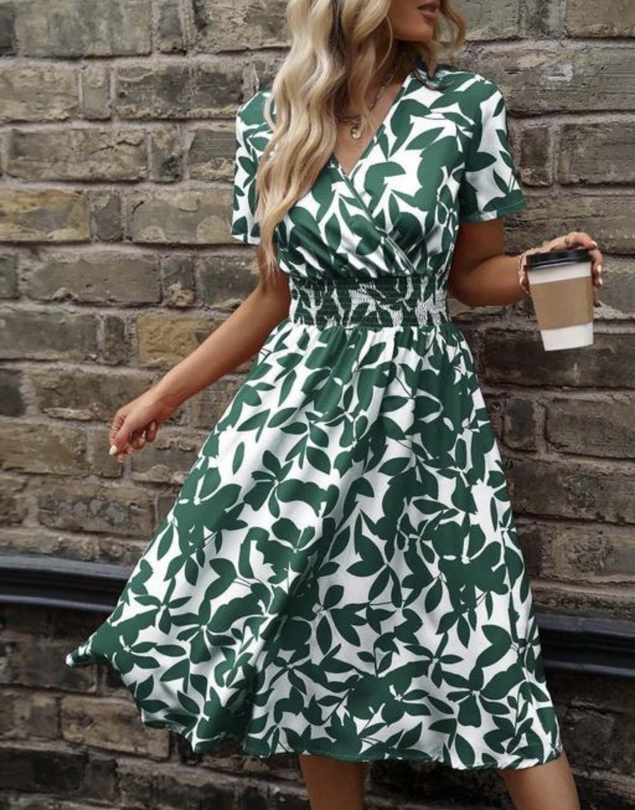 Floral Flare Printed Dress - Image 8