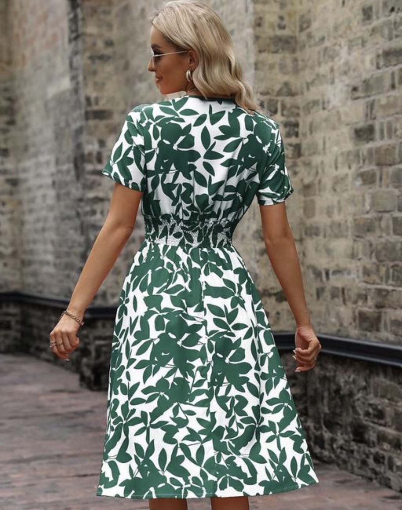 Floral Flare Printed Dress - Image 6