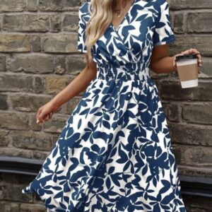 Floral Flare Printed Dress - Image 4