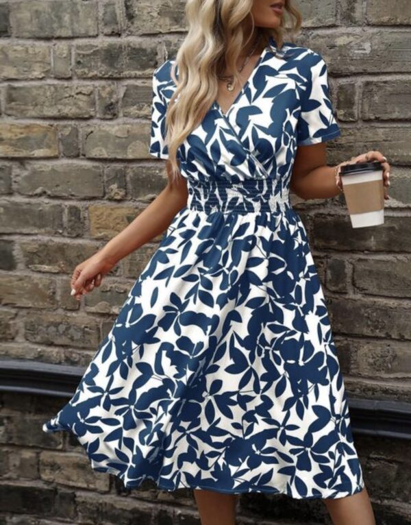 Floral Flare Printed Dress - Image 4