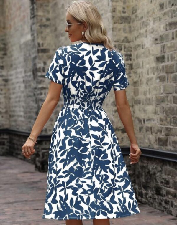 Floral Flare Printed Dress - Image 3