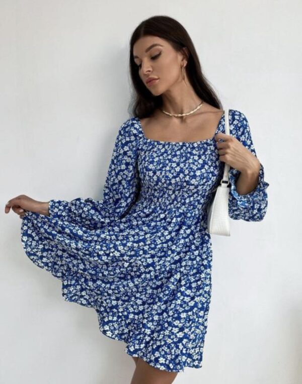 Square  Neck A - line Dress - Image 6