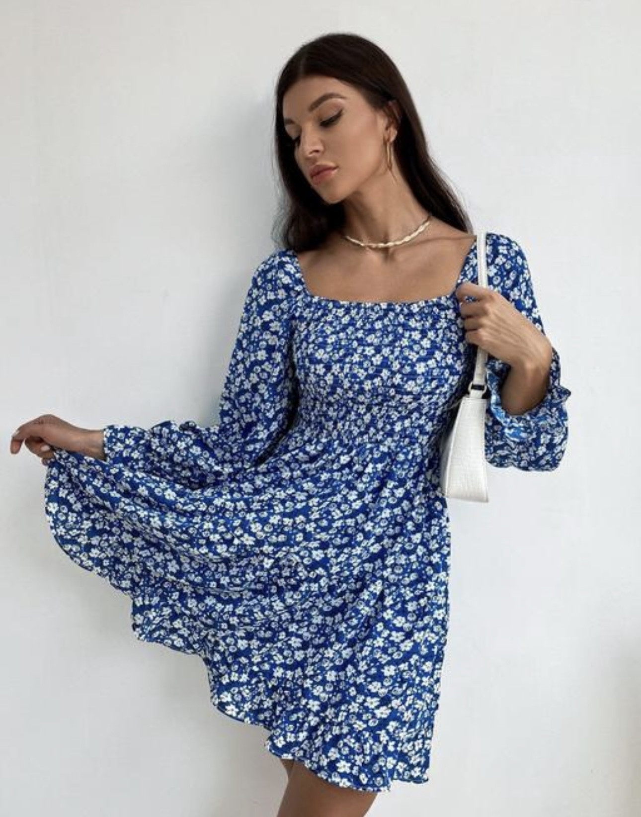 Square  Neck A - line Dress - Image 6