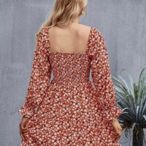 Square  Neck A - line Dress - Image 3