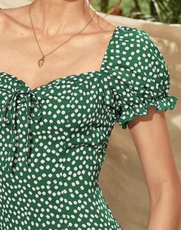 Summer Perfect Daisy Flower A-Line Dress - Image 5