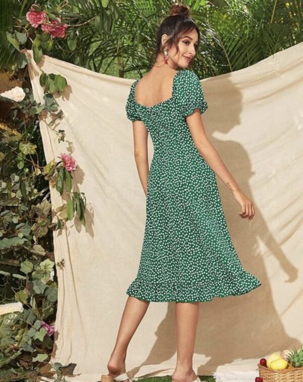 Summer Perfect Daisy Flower A-Line Dress - Image 4