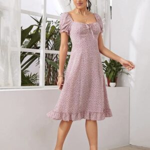 Summer Perfect Daisy Flower A-Line Dress - Image 2