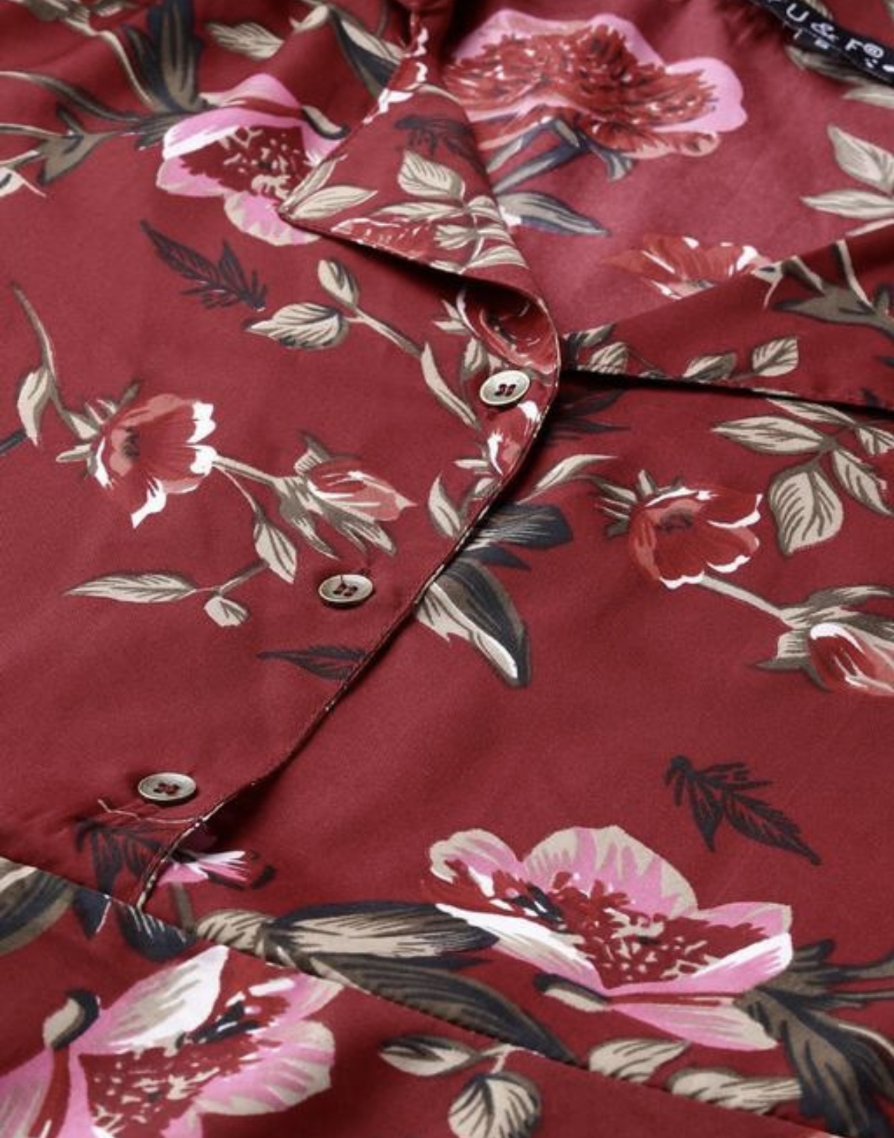 Collar Flower Print A- Line Dress - Image 16