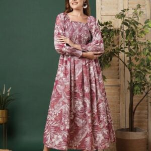 Elegant A - Line Puffed long Sleeves Dress - Image 9