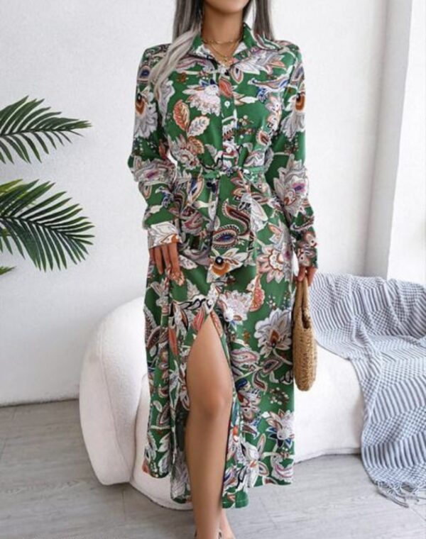 Shirt Dress A - Line - Image 3