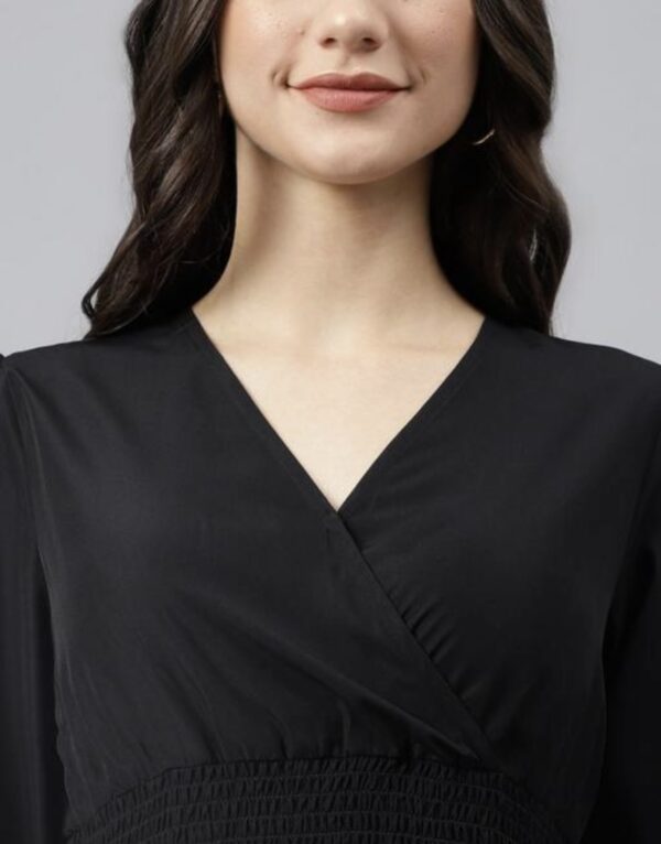 Georgette A - Line Long Dress - Image 10