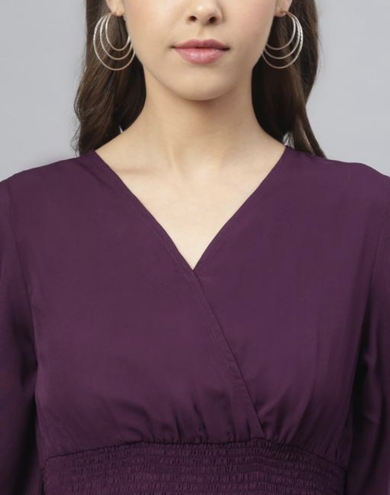 Georgette A - Line Long Dress - Image 4