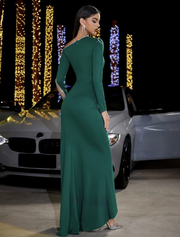 Rhinestone Patchwork Bodycon - Image 2