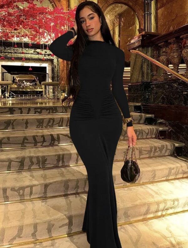 Ruched Bodycon Dress - Image 9