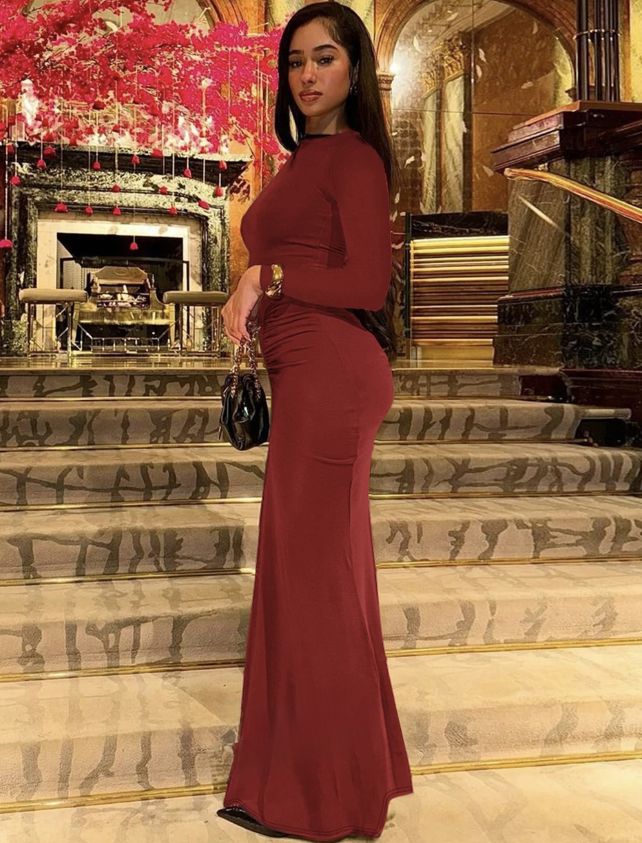 Ruched Bodycon Dress - Image 3