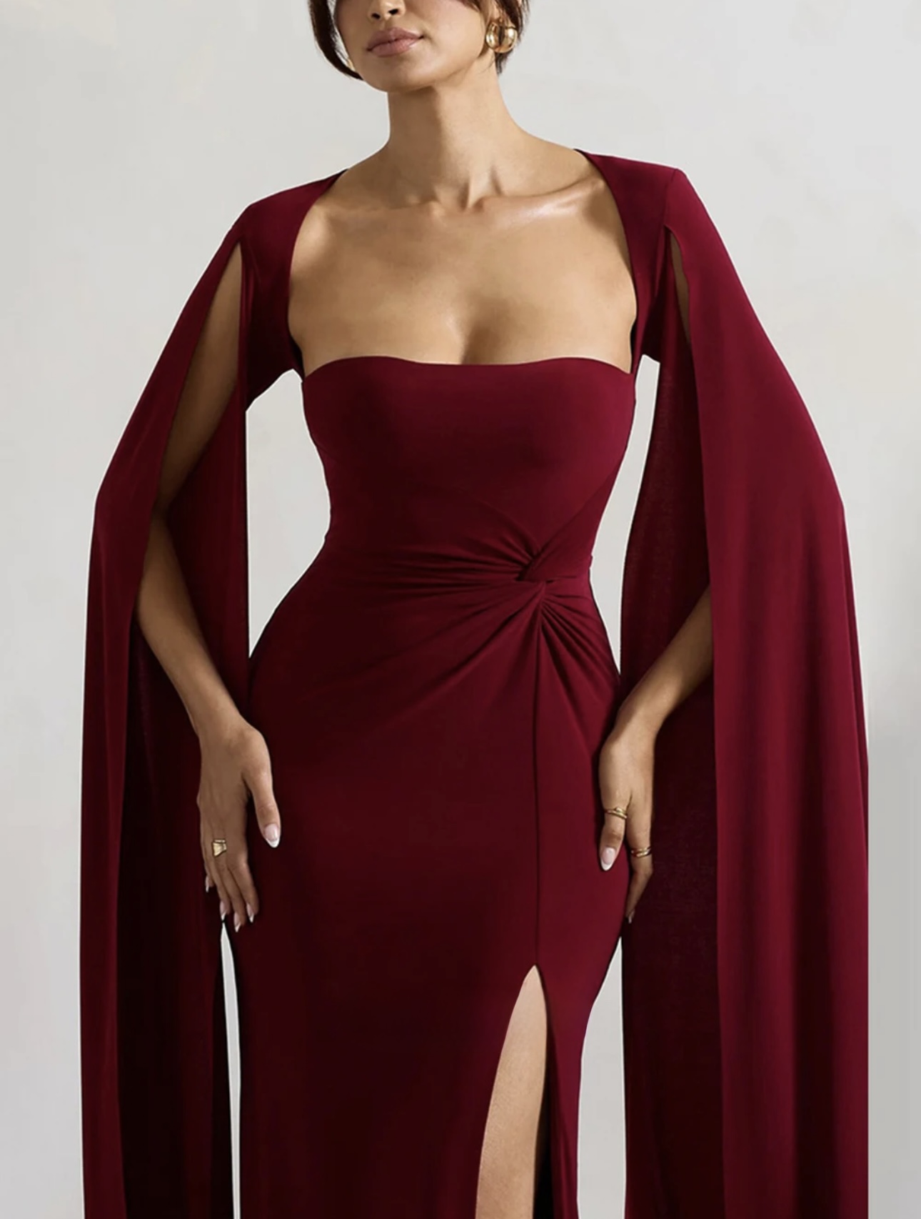 Wing Slit Knotted Dress - Image 5