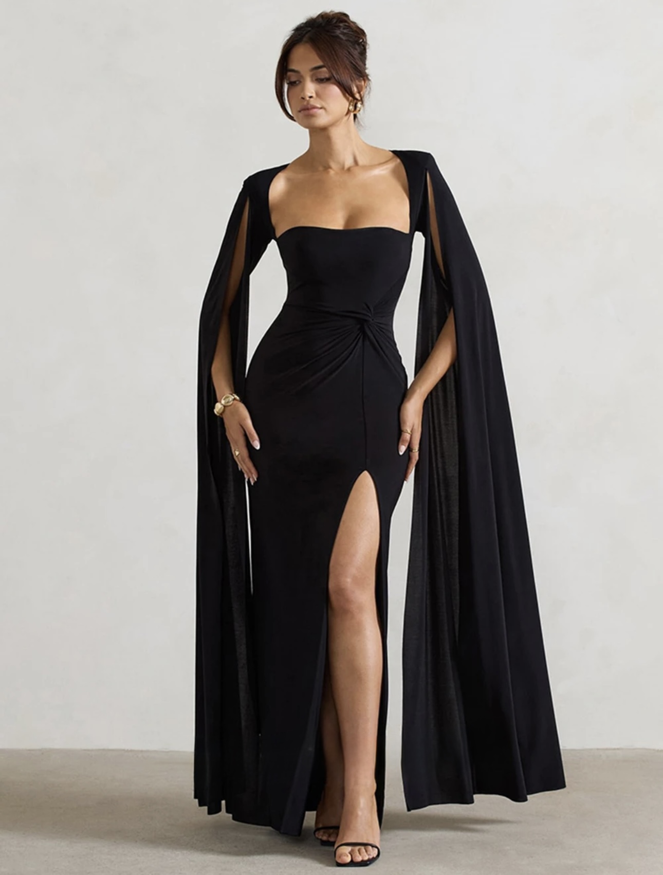 Wing Slit Knotted Dress - Image 1